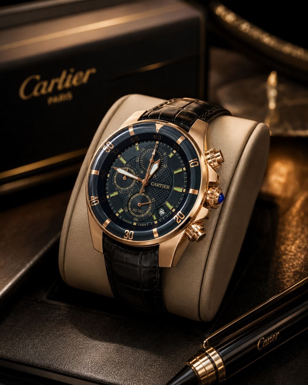 Black Strap with Black Dial